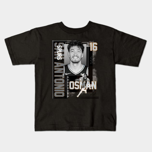 San Antonio Spurs Cedi Osman 16 Kids T-Shirt by today.i.am.sad